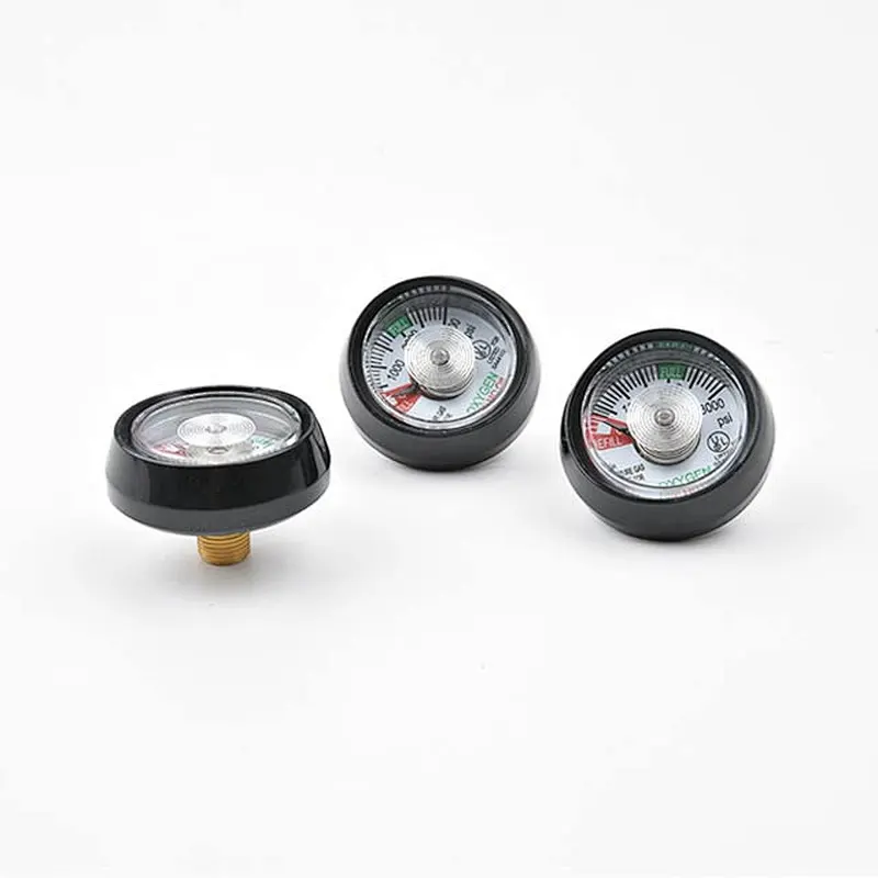 UL Listed 1.5 Inch High Pressure Gas Gauge For Oxygen medical oxygen regulator with flowmeter
