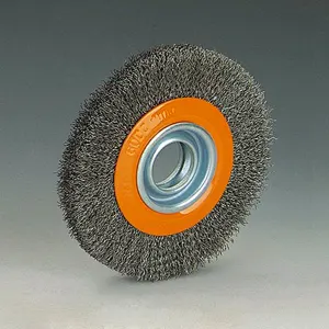 Flat-shaped wire wheel crimped wire brush crimped wire cup brush