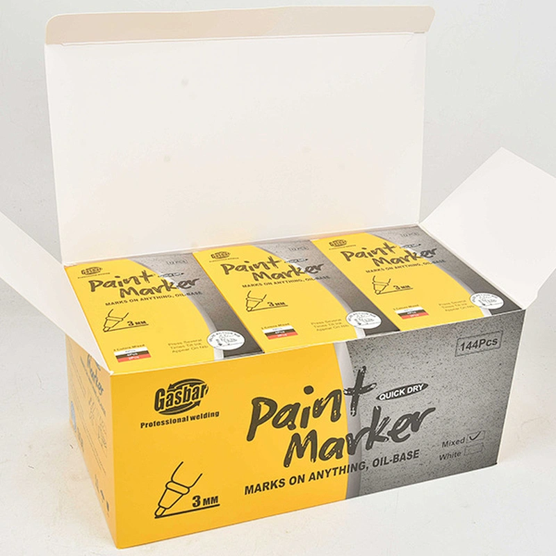 MIXED Paint Marker Pens-Permanent Oil Based Paint Markers, Medium Tip, Quick Dry and Waterpro of Assorted Paint Marker for Rock, Wood, Fabric, Plastic, Canvas, Glass, Mugs, Canvas, Glass.