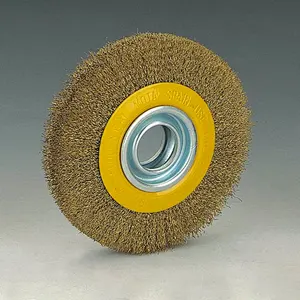 Flat-shaped wire wheel crimped wire brush crimped wire cup brush