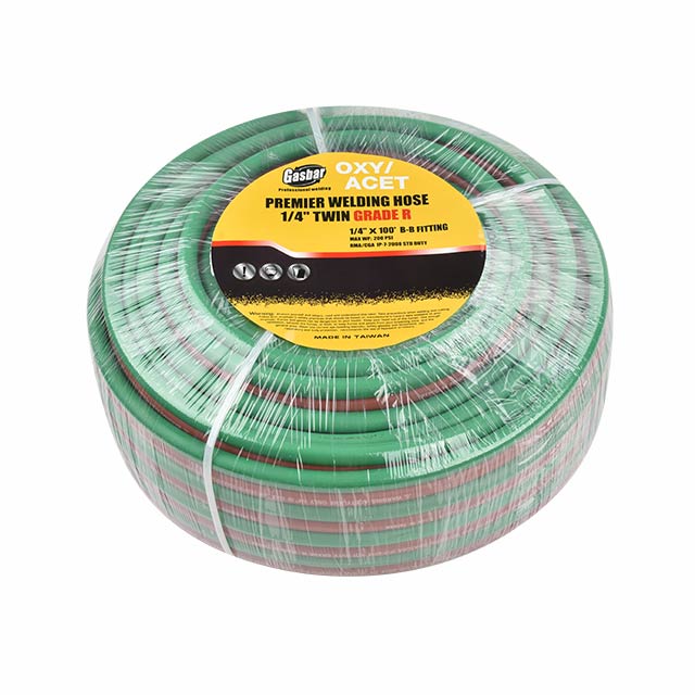 Flexible Grade R 100 feet 6.3X13.3mm 9/16  Rubber Twin Gas Welding Hose