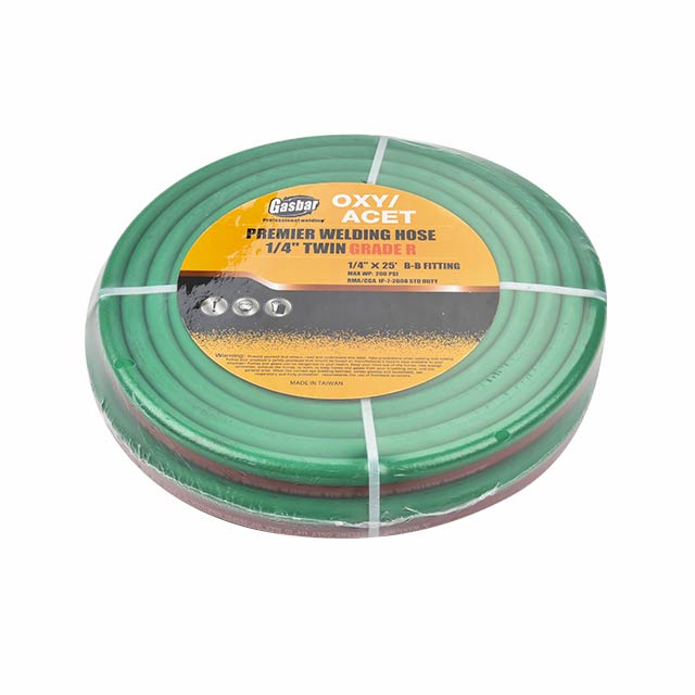 Flexible Grade R 25 feet 6.3X13.3mm 9/16  Rubber Twin Gas Welding Hose