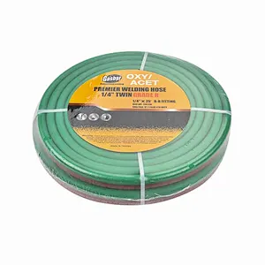 Flexible Grade R 25 feet 6.3X13.3mm 9/16  Rubber Twin Gas Welding Hose