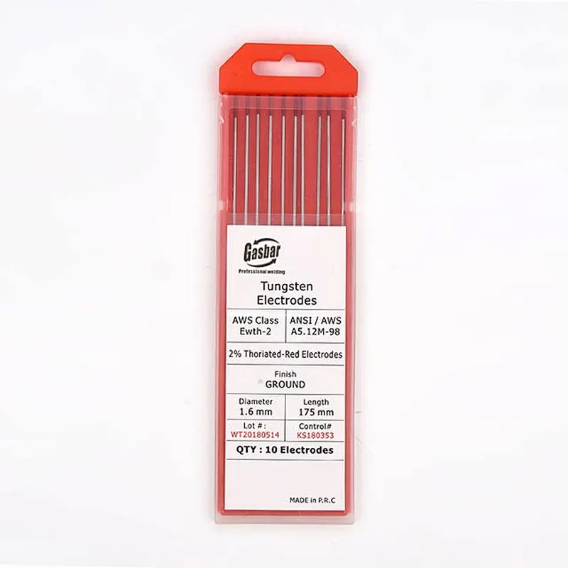 WT20 red Tungsten electrode for TIG welding