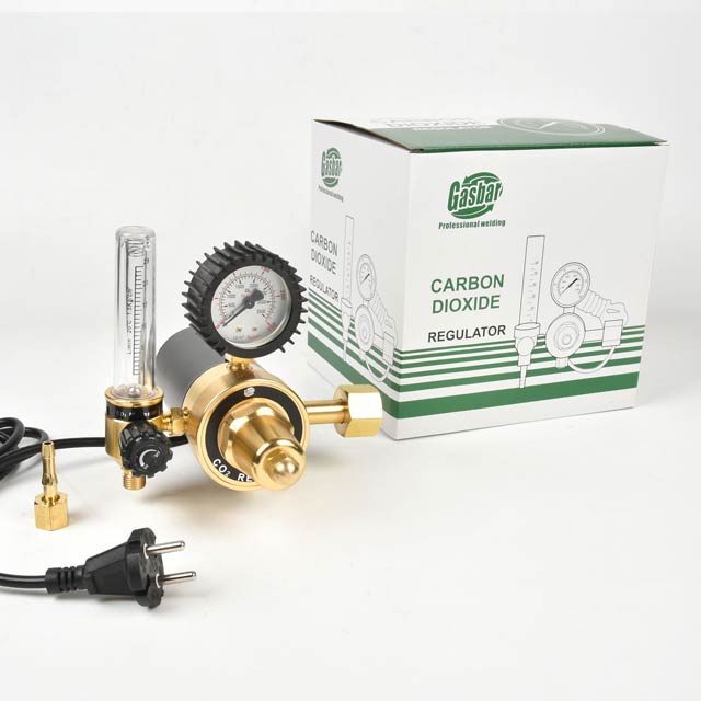 Economic Industrial CO2 Shielding Regulator 220V With Flow meter and Heater