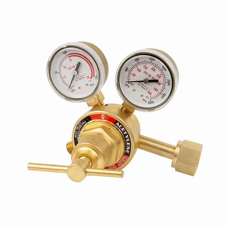 Victor Style 250 Series Medium Duty Single Stage With 2 Gauges Acetylene Gas Regulator With UL Listed