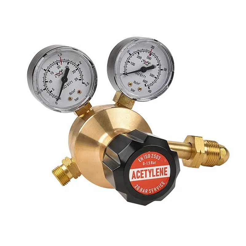 300bar Service Brass Argon Gas Regulator With Flow Gauge for TIG Welder