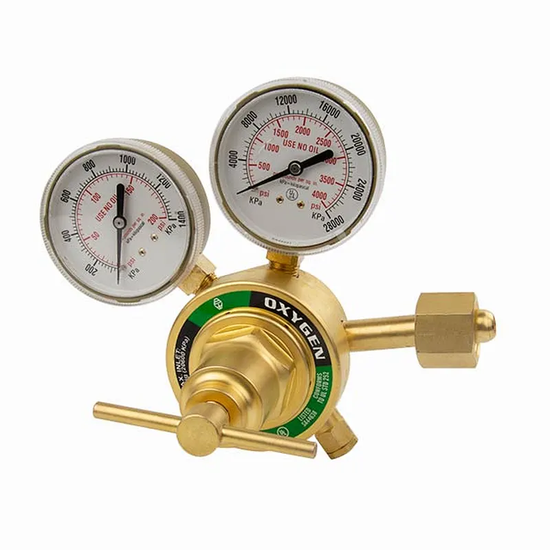 American Type SR 250 Series Medium Duty Single Stage With 2 Gauges Oxygen Gas Regulator With UL Listed