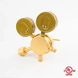 UL Listed SR 460A Series Heavy Duty Single Stage With 2 Gauges With Metal Guard Acetylene Gas Regulator