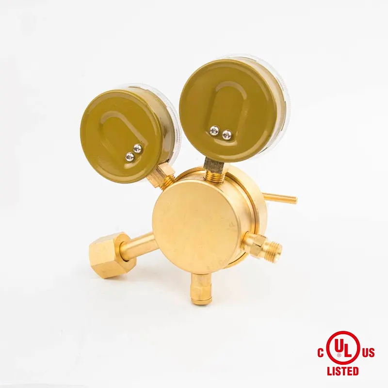 UL Listed SR 460A Series Heavy Duty Single Stage With 2 Gauges With Metal Guard Acetylene Gas Regulator