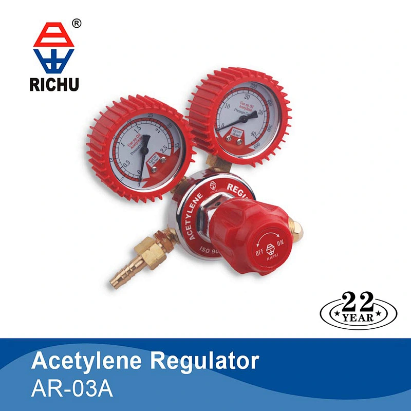 Acetylene Regulator With 2 Gauges Reducer