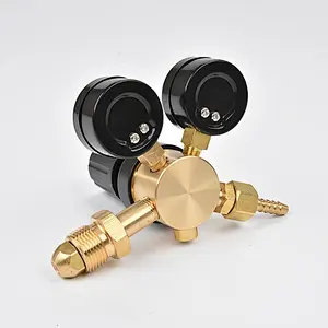 230bar Service Brass Argon/CO2 Gas Regulator With Flow Gauge For MIG/TIG Welder