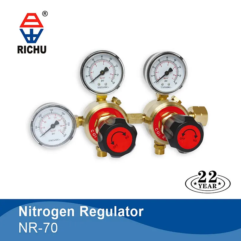 High Pressure Nitrogen Regulator 0-800 PSI For HVAC,Purging,Laser and Testing Made By Solid Brass