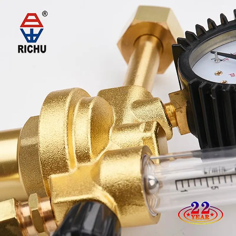 European type industrial welding oxygen gas regulator