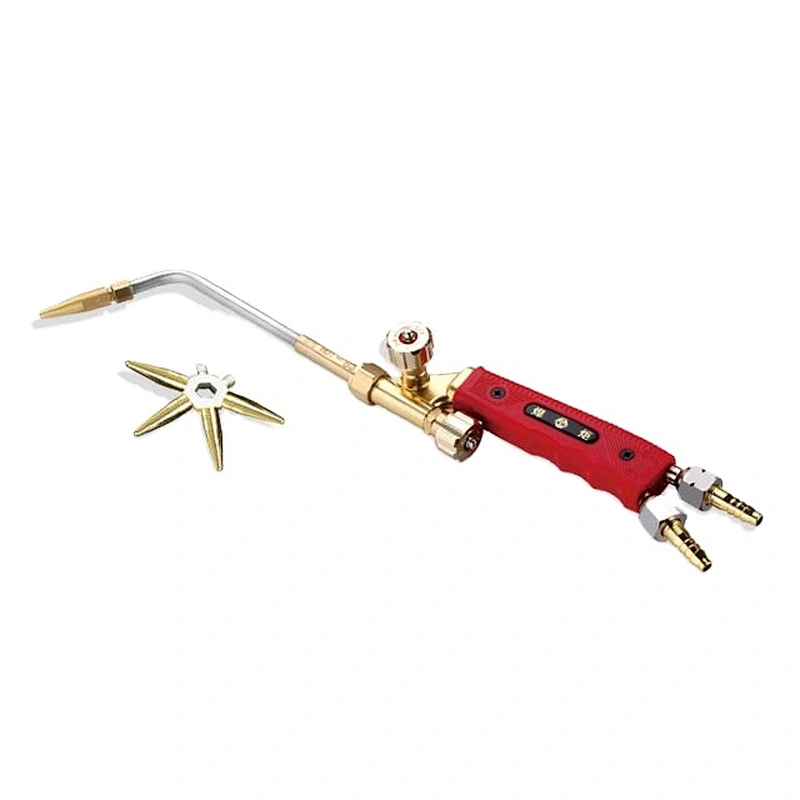 Japanese Type High Quality Full Brass Gas Welding Torch With 5 Welding Nozzles