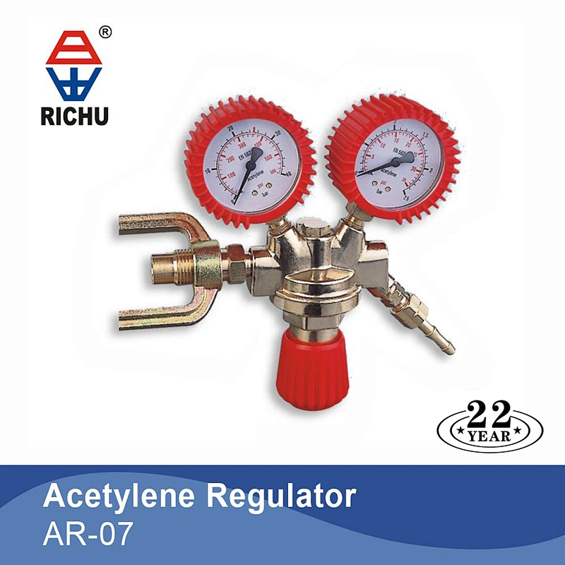 Italy Type Full Brass Pressure Reducers Regulator With CE For Use With Industrial Gases 07 Series