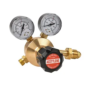 300bar Service Brass CO2 Gas Regulator With Flow Gauge for MIG Welder