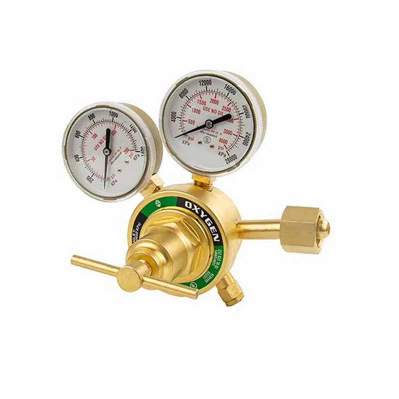 Victor Type SR 350 Series Heavy/Medium Duty Single Stage With 2 Gauges Oxygen Gas Regulator With UL Listed