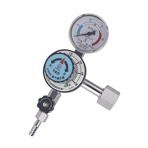 Brass Beverage CO2 Gas Regulator With Shut-Off Outlet Valve