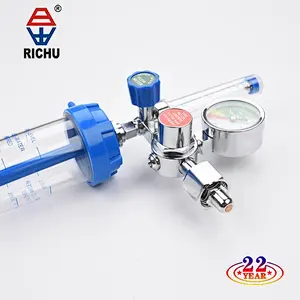YR-86 Buoy Type Inhalator Pressure Gauge Pressure Reducing Valve Oxygen Regulator W21.8 G3/4