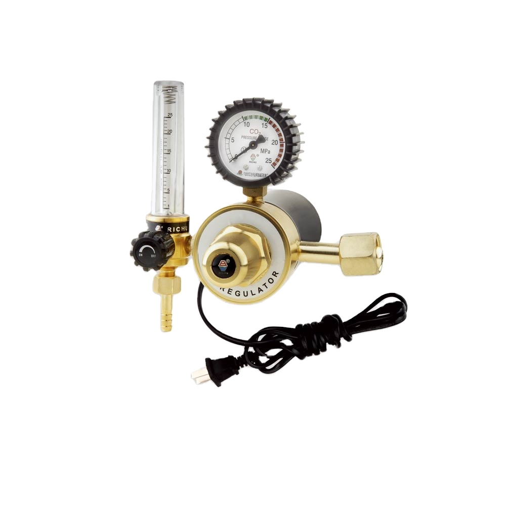 Economic Industrial CO2 Shielding Regulator 220V With Flow meter and Heater