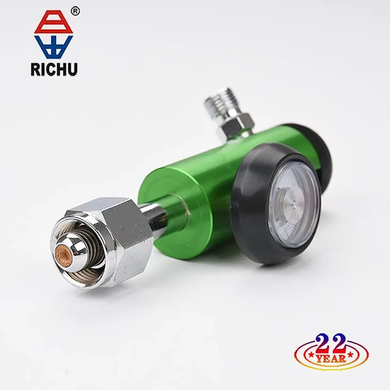 American Type CGA Standard Medical Oxygen Pressure Click Regulator CGA 870