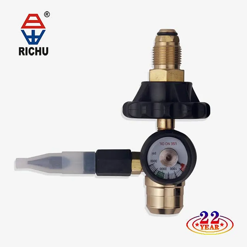 Helium Pressure Regulator with Helium Gas