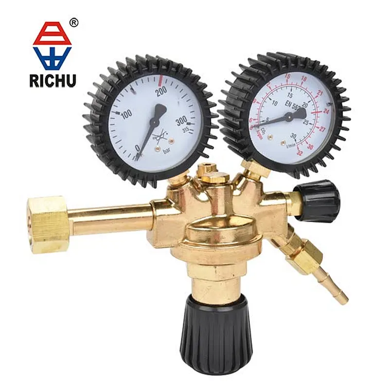 European type industrial welding oxygen gas regulator