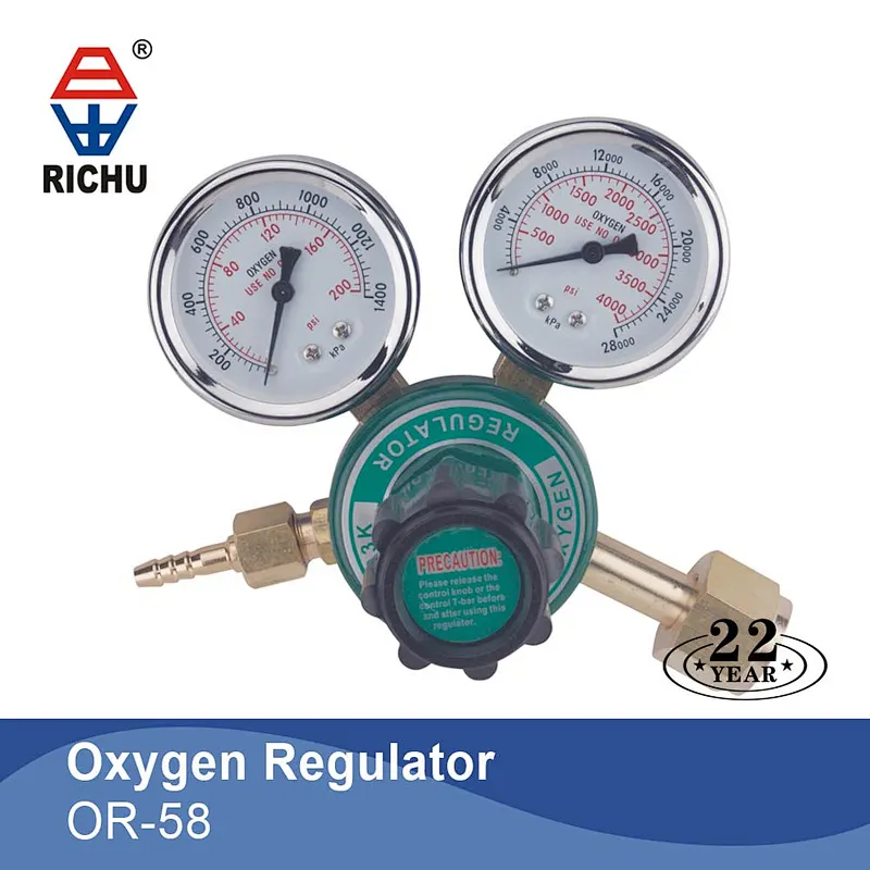 Acetylene Regulator With 2 Gauges Reducer