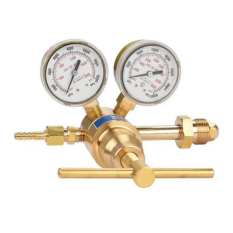 High Pressure Nitrogen Regulator 0-5500kPa PSI For Purge Testing Made By Solid Brass
