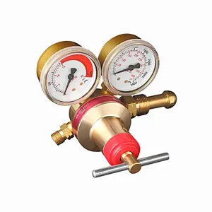 Europe Type 64 Series Brass+Aluminum Welding Regulator For Oxygen Acetylene With Pressure Gauges