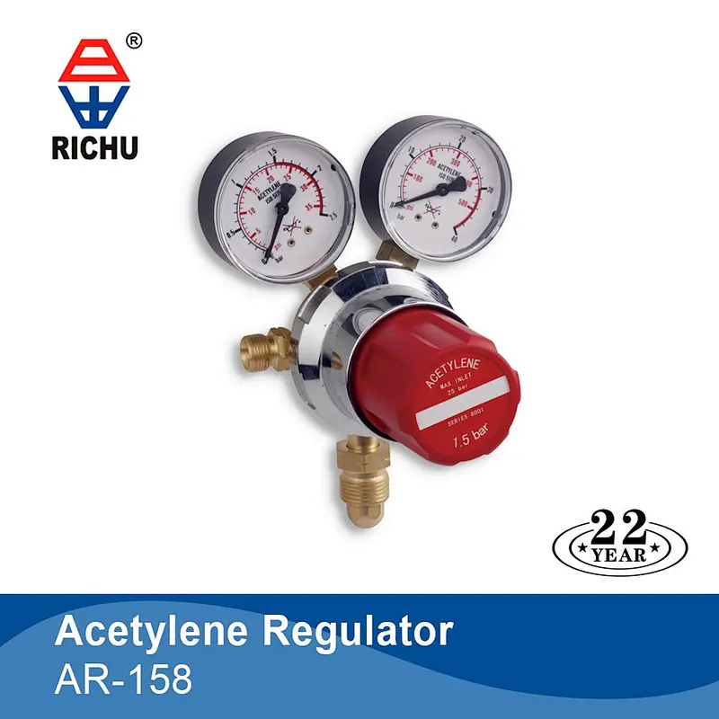 Murex Oxygen Gas Pressure Regulator With Dual Gauge