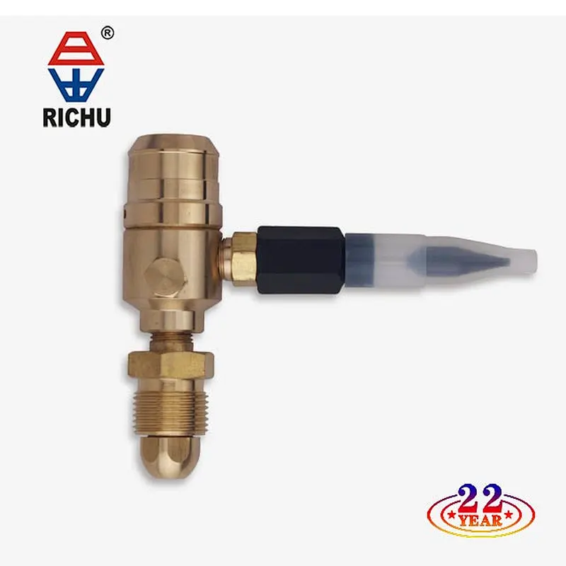 Full Brass Balloon Inflator Helium Pressure Regulator With Hand Wheel