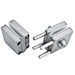 stainless steel glass door lock