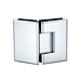 Bathroom Clamp Glass to glass brass 135 degree shower hinge glass fitting for apartment