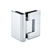 Good quality 90 degree glass to glass shower door butt hinge brass bathroom clamp