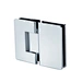 Polish Chrome Solid Brass Shower Hinge Series Glass Framed 180 Degree Office Door Hinge