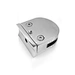 D shape square wall mounted glass clamp