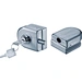 double door glass lock