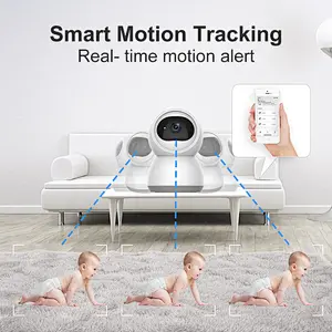 Hitosino HD night vision surveillance wireless home security wifi dome cctv camera baby monitors children kids care ptz cameras