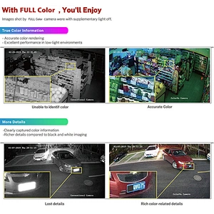 Hitosino oem Hkvision colorvue 8mp 4k full color vu poe nvr security ip camera kits video surveillance system
