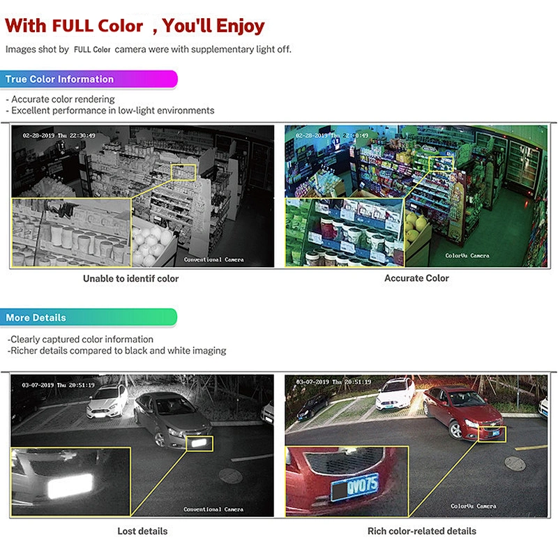 Hitosino oem Hkvision colorvue 8mp 4k full color vu poe nvr security ip camera kits video surveillance system