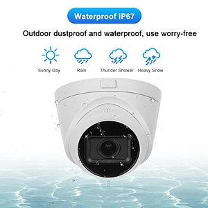 Hitosion 2MP 4 MP EXIR 2.0 WDR H.265+ SD card Motorized Varifocal Turret Network CCTV Security IP Camera