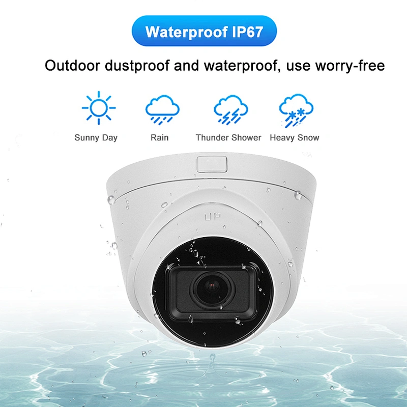 Hitosion 2MP 4 MP EXIR 2.0 WDR H.265+ SD card Motorized Varifocal Turret Network CCTV Security IP Camera