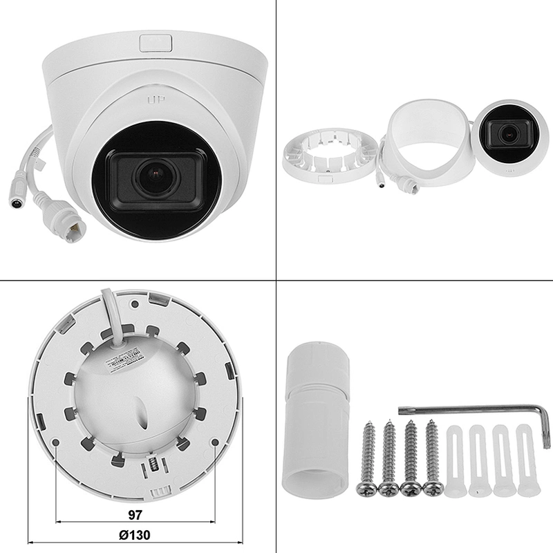Hitosion 2MP 4 MP EXIR 2.0 WDR H.265+ SD card Motorized Varifocal Turret Network CCTV Security IP Camera