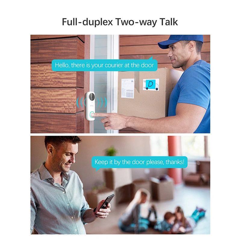 HITOSINO IMOU 2K QHD Wireless Wifi Two-way Talk Video Door Bell Camera Smart Home Video Doorbell