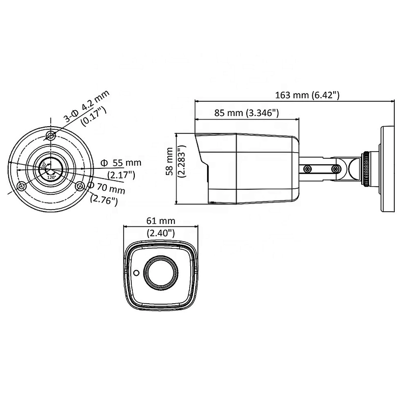HITOSINO OEM Turbo HD TVI 2CE16H0T-ITF 5MP Exterieur de Seguridad Vigilancia Beveiligings Home CCTV Camara