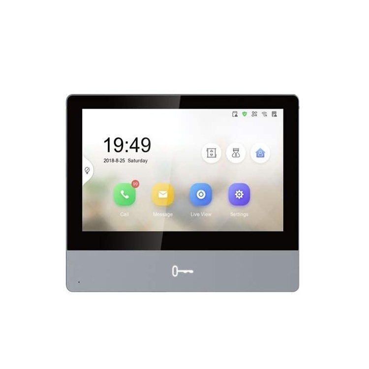 Original HK 7-inch colorful IPS LCD Touch Screen WIFI POE IP Video Intercom Network Indoor Station DS-KH8350-TE1