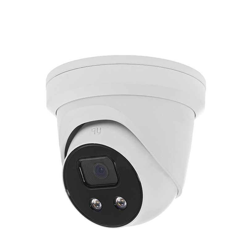 Hitosion 8MP Strobe Light Audio Alarm 4K camera de surveille IR Fixed Turret Network ip Camera
