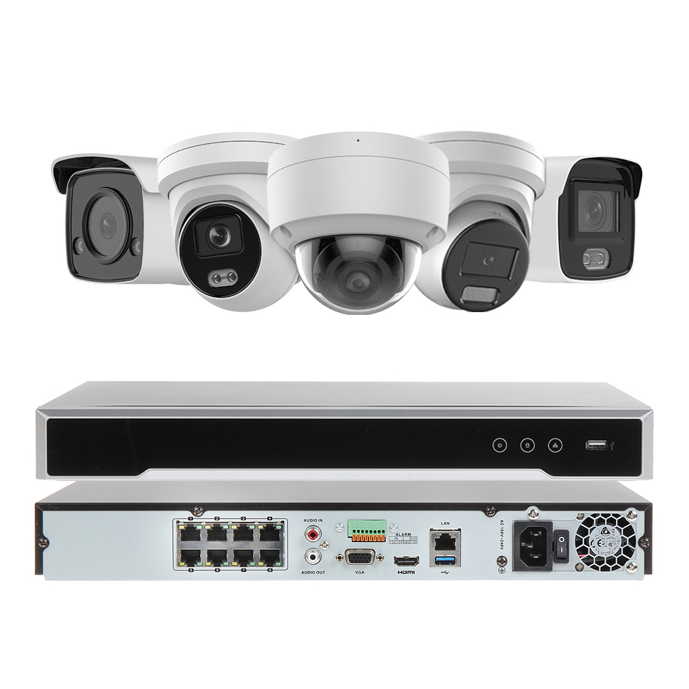 Hitosino oem Hkvision colorvue 8mp 4k full color vu poe nvr security ip camera kits video surveillance system